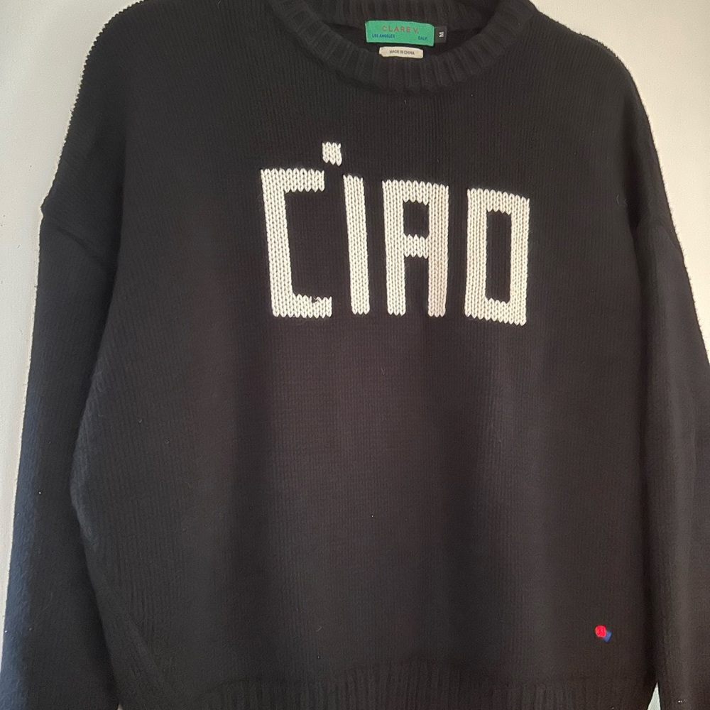 Clare V Ciao Drop Shoulder Sweater